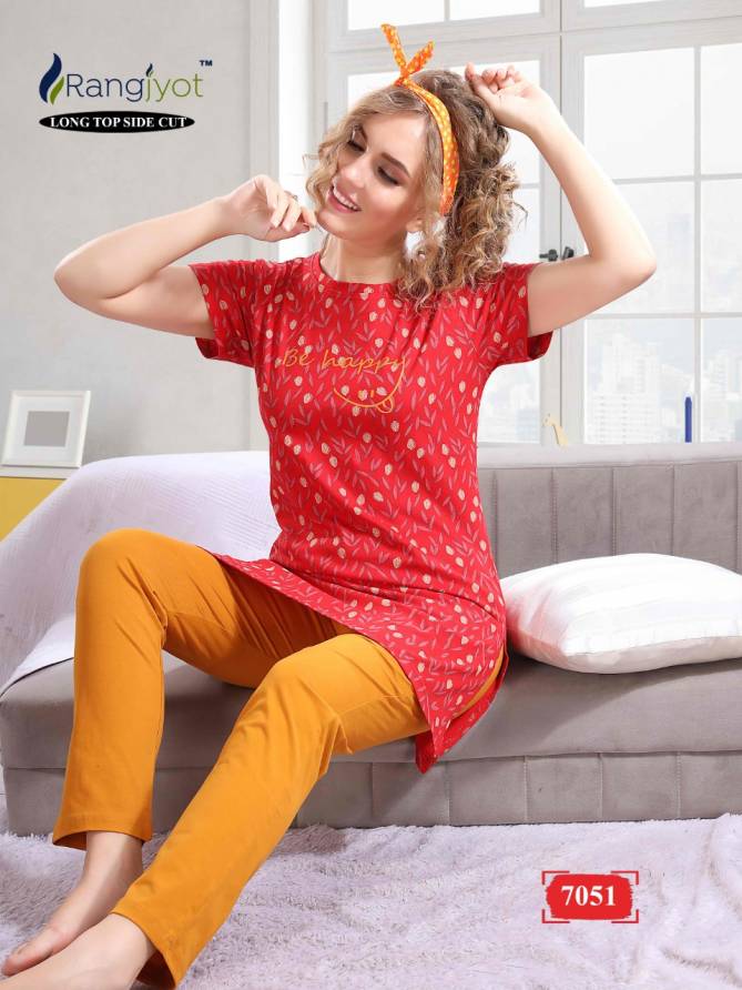 Rangjyot 301 Night Wear Hosiery Cotton Printed Night Suits Collection